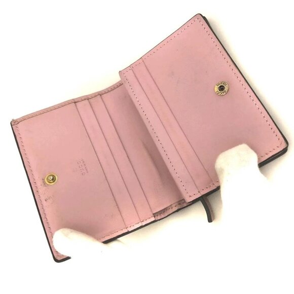 GUCCI GG Supreme Strawberry Print PVC Bifold Wallet Beige/2BF1607 - Picture 5 of 8